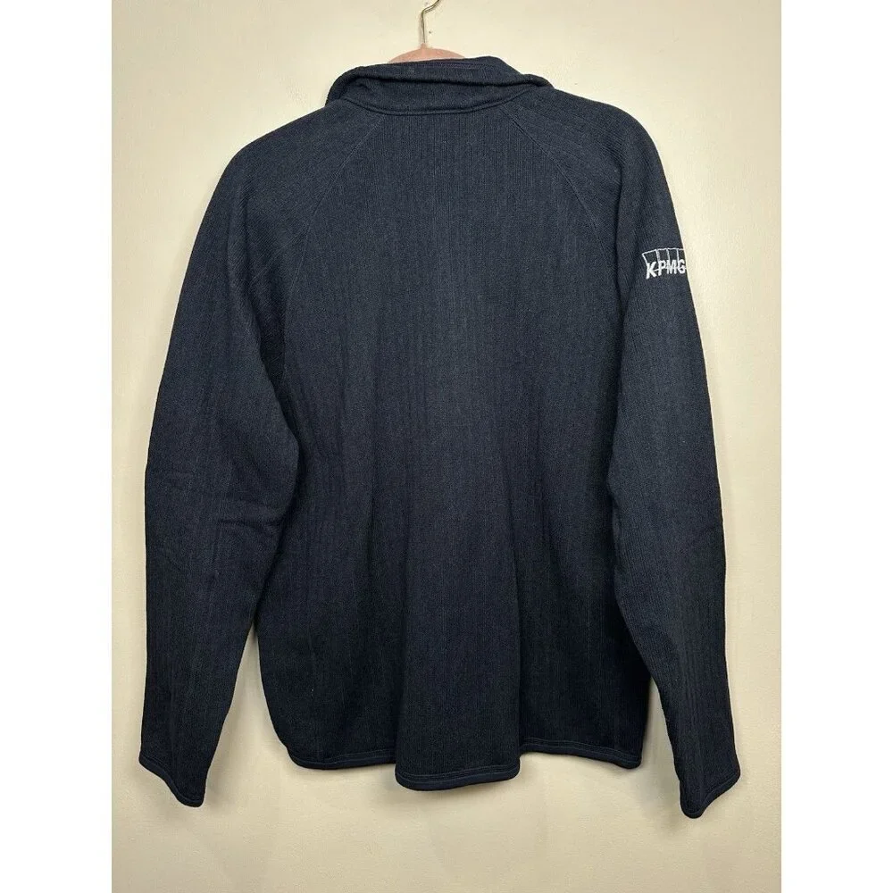 Patagonia Better Sweater 1/4 Zip Pullover Jacket Men's Large Black Fleece Hiking